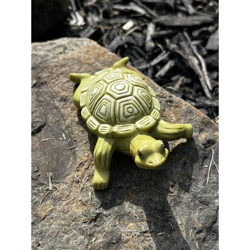 "TURTLE" Woodland Surprises Figurine Franklin Mint Hand-Painted Porcelain 1984